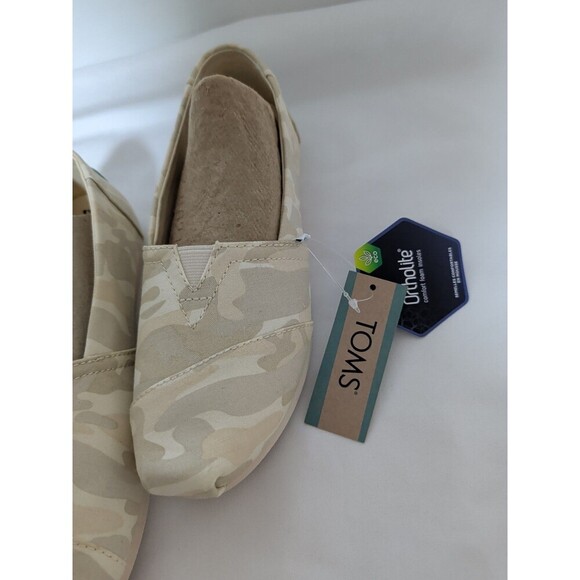 Women's TOMS Camouflage Shoes Alpargata  5.5 Ortholite Comfort Foam Insoles - Picture 4 of 10